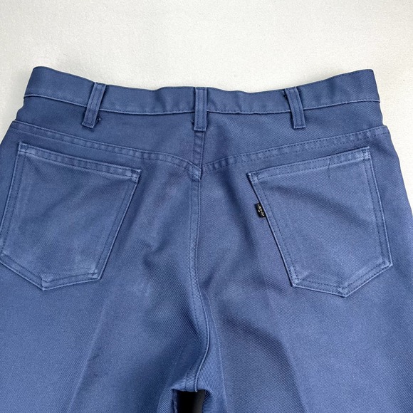 Vintage Levis Sta-Prest Pants Mens 34 Blue Straight Leg Dress Slacks Made in USA - Picture 2 of 16